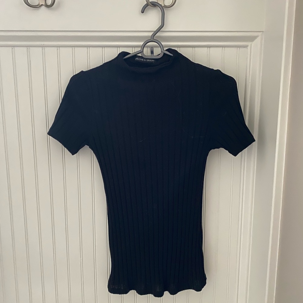 Mock turtle neck top